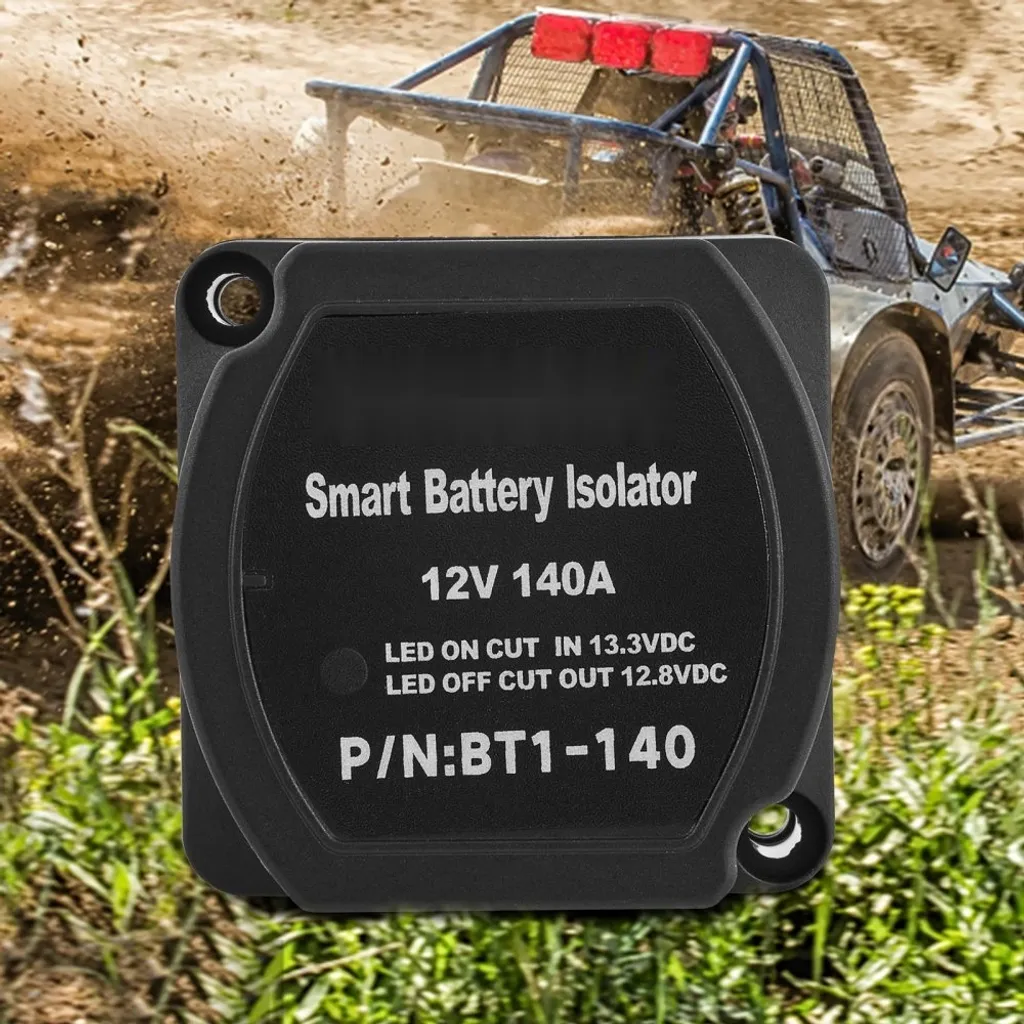 Relais de séparation batterie double 12V 140A avec kit câblage complet