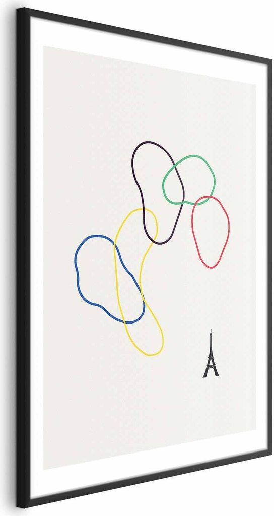 Posterpapier Poster - Colorful Circles - digital graphic - minimalism 21x30 cm Abstrakt a-C-10118-ao-a