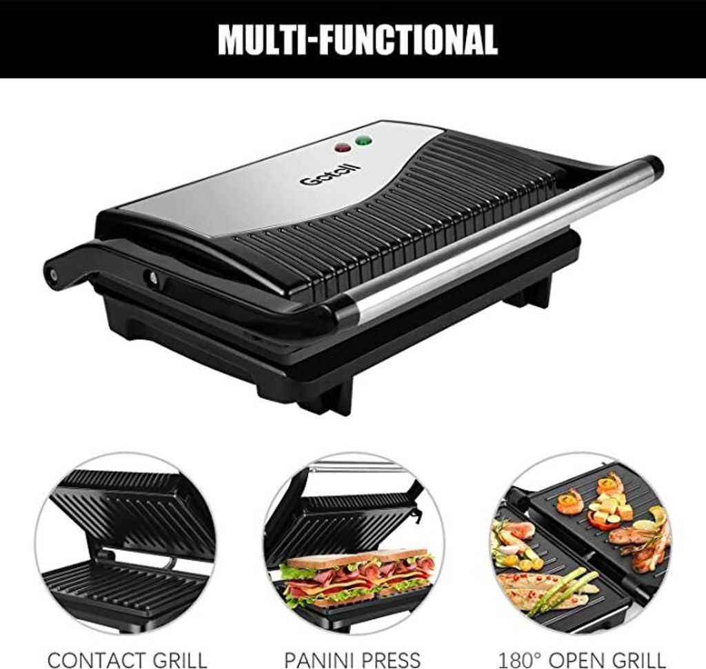 Gotoll GLHS152D Kontaktgrill Tischgrill, Panini & Sandwich Produktbild 4