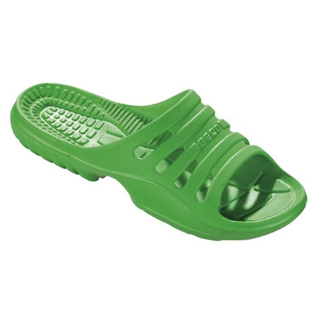 BECO Badeschuhe Slipper 36 neon-grün Produktbild 
