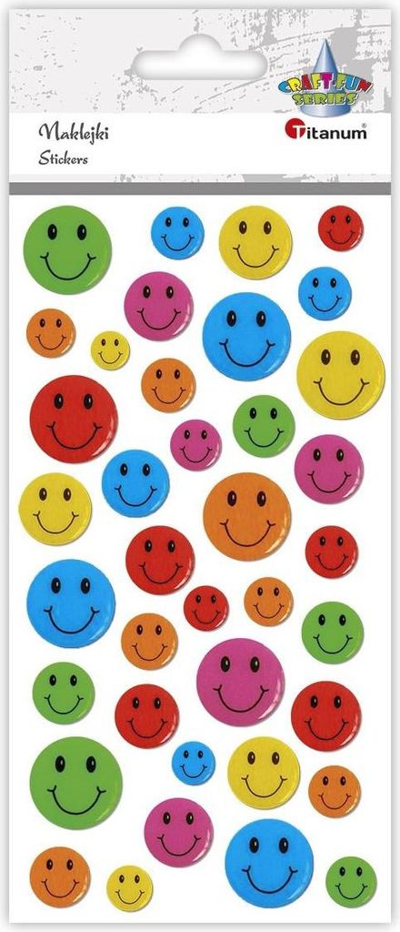 Smiley-Aufkleber Titanum