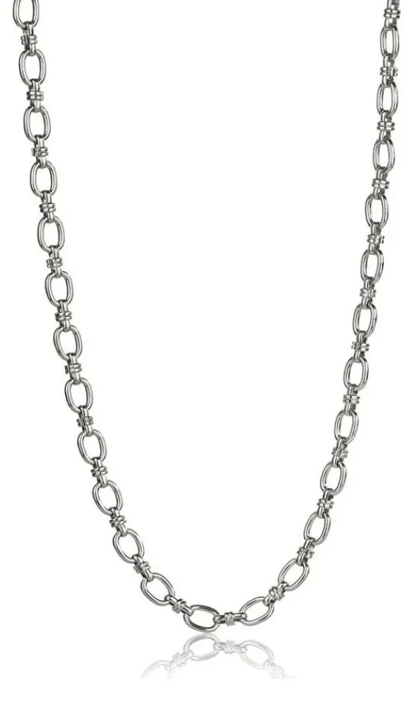Collier Elisa MCN24019S en acier inoxydable - Éclat argenté durable
