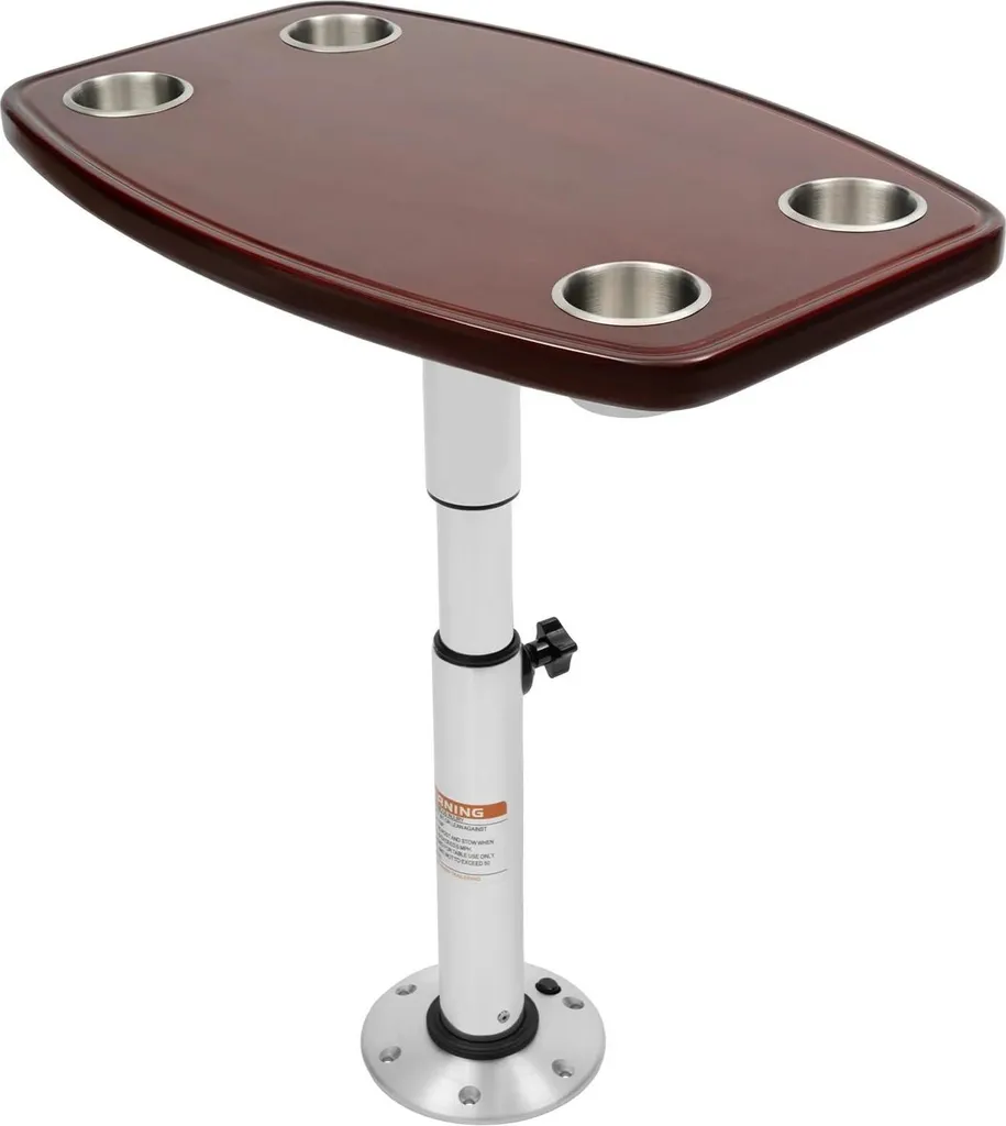 Table de Repas Gain de Place pour Van avec Porte-gobelets Intégrés