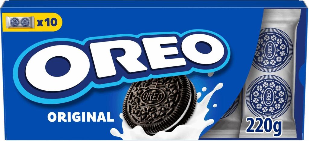OREO Original, Plätzchen, Kakao, Vanillin, Rund, 476 kcal, 1997 kJ, 5,3 g