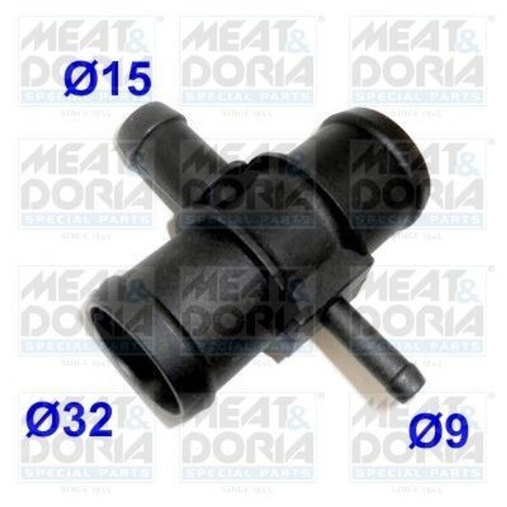 MEAT & DORIA 93247 Kühlmittelflansch für VW GOLF VI (5K1) Wasserflansch