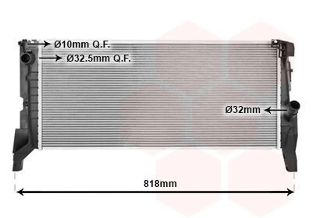 Radiateur à eau de rechange pour BMW X1 F48 après fuite de liquide