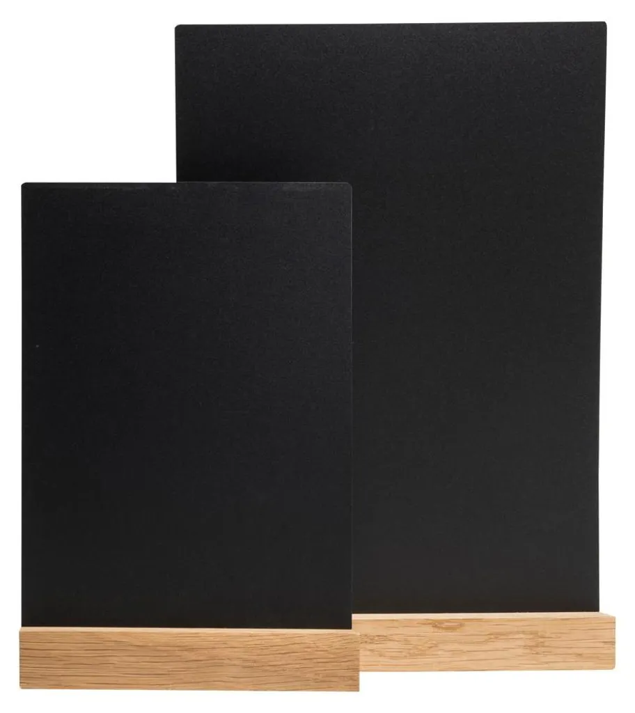 Exacompta 84240D Support de plateau de table noir en bois et ABS robuste - 4
