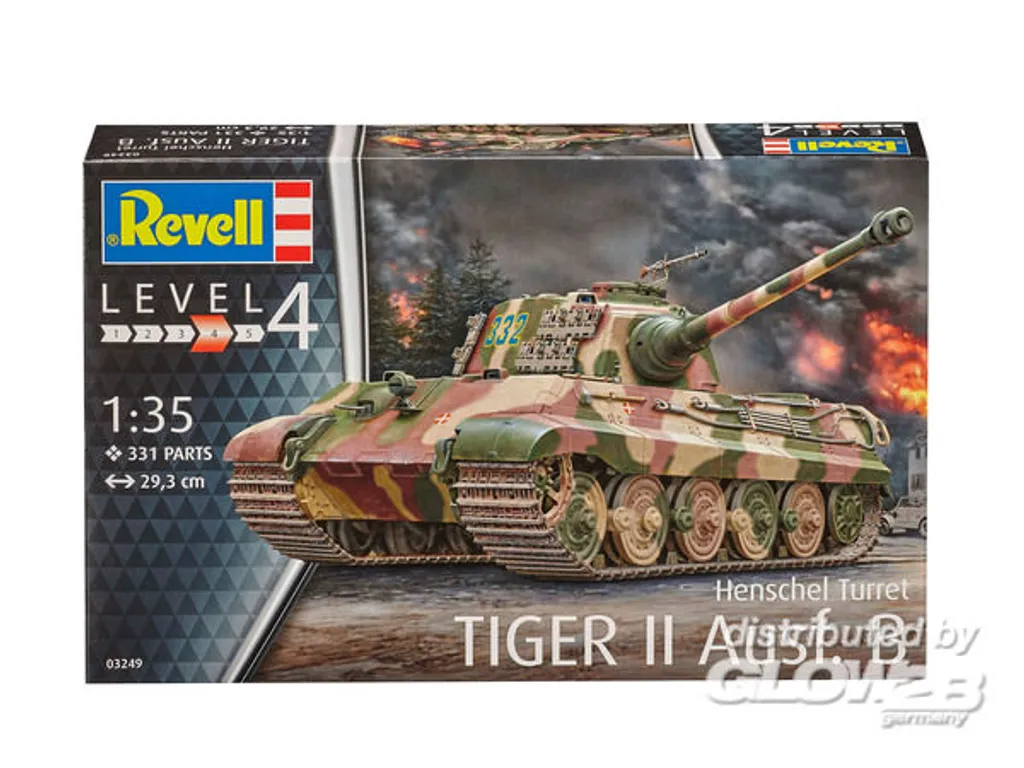 Maquette Tiger II Henschel Revell 1:35 - Idéal pour Diorama Militaire