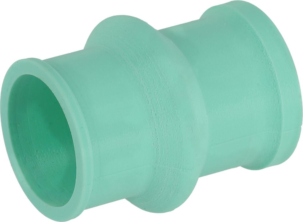 Ansaugmuffe Aquamarin, 3D-Druck, für Gehäusemittelteil auf Vergaser, Anschluss: Herzkasten Ø26 auf Vergaser 16N-21N