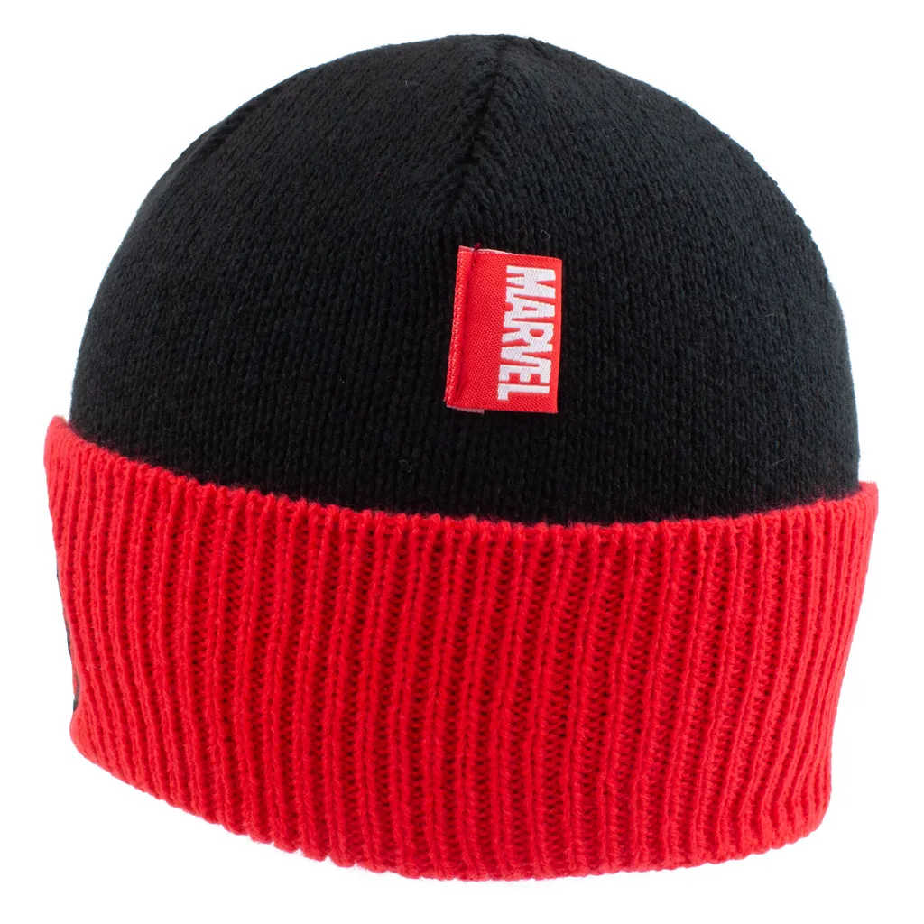 Marvel Comics Spider-Man Beanie Pom Emblema Nero | Cappello Invernale - 5