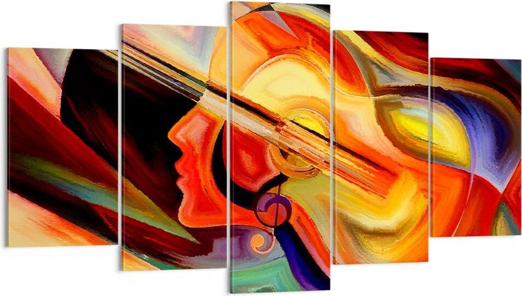 Bild auf Leinwand - Leinwandbild - Abstraktion modern - 160x85cm - Wand Bild - Wanddeko - Leinwanddruck - Bilder - Kunstdruck - Wanddekoration - Le...