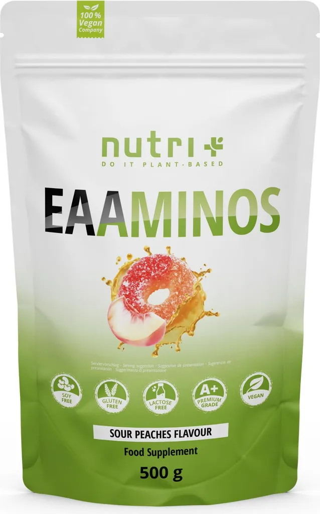 EAAminos Nutri+ saveur mangue-maracuja poudre vegan 500g haute pureté