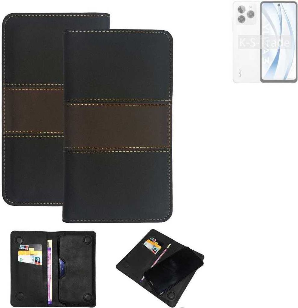 K-S-Trade Hülle Handyhülle kompatibel mit Lava Yuva 3 Schutzhülle Walletcase Bookstyle Tasche Schutz Case Handytasche Wallet Cover Kunstleder