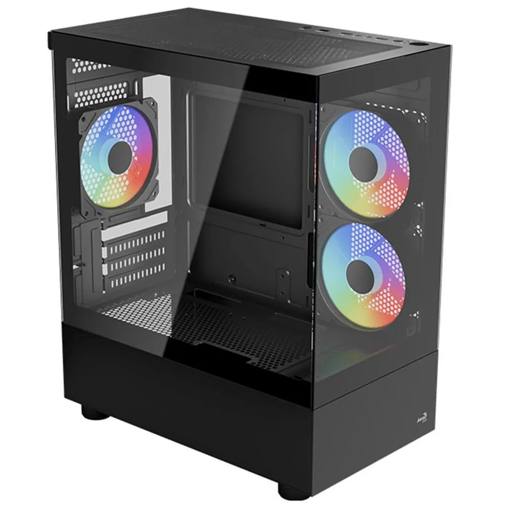 Miglior Case Economico ARGB: AeroCool Viewport v2 Black - mATX
