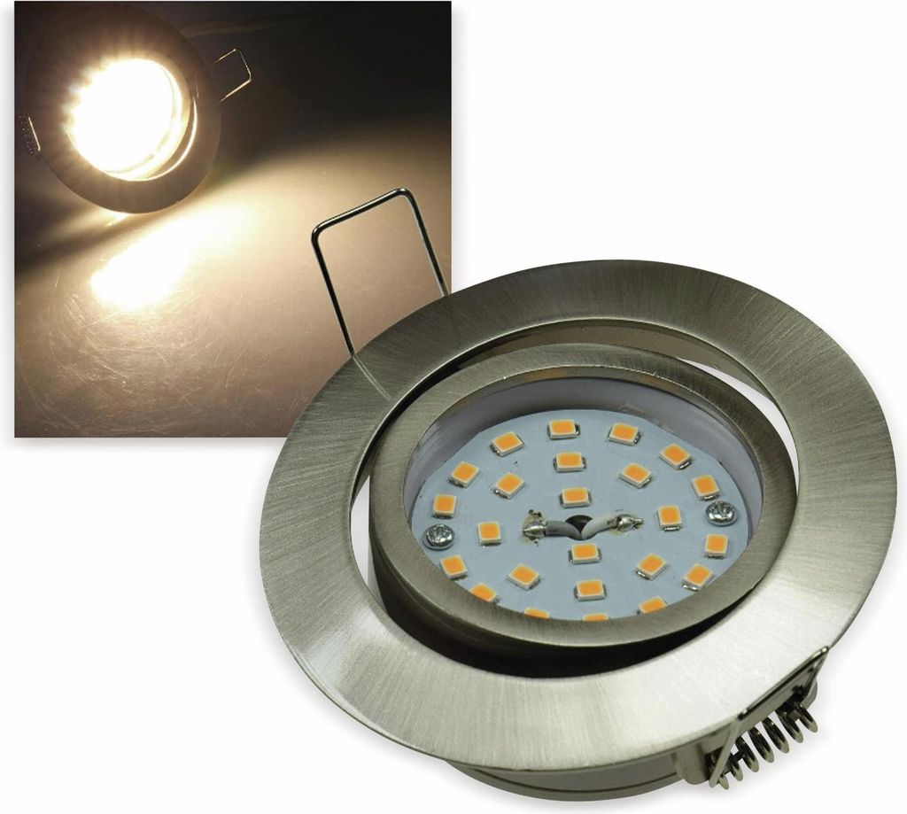 ChiliTec LED vstavané svetlo Flat-32 teplá biela 80x32mm, Obrázok produktu 