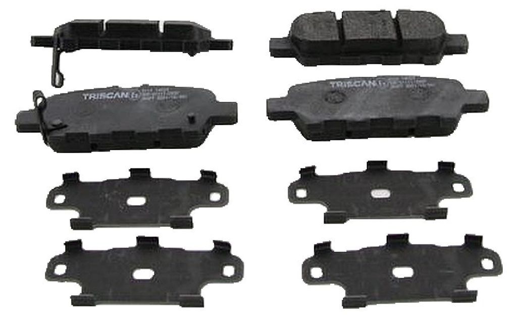 Bremsbelagsatz Scheiben 14,2 mm TRISCAN IAM-Expertise für u.a. NISSAN JUKE