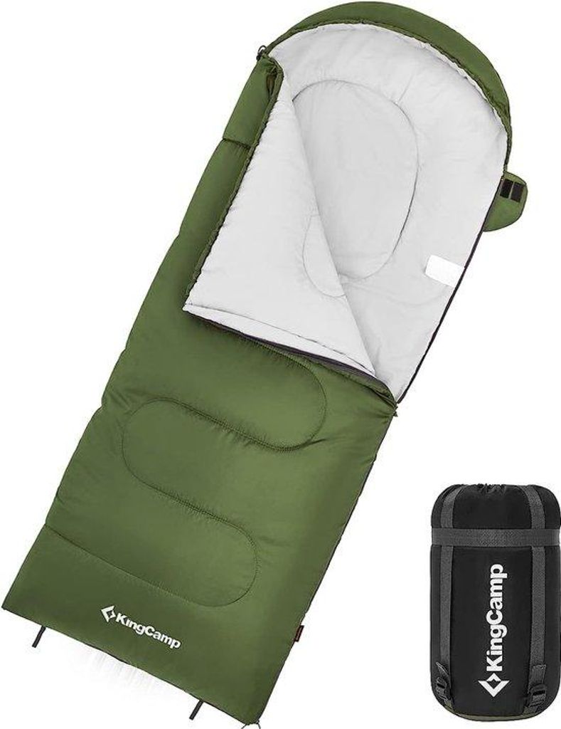 Schlafsack, Decken-Schlafsack, leicht, warm, Outdoor, für Kinder und Erwachsene, 3–4 Jahreszeiten, zum Campen, Wandern, mit Tragetasche