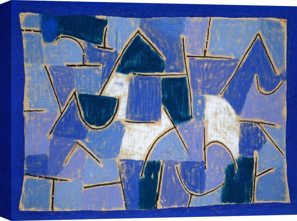 Kunstdruck auf Leinwand Paul Klee, Blue Night, 1937 - 120x90 cm