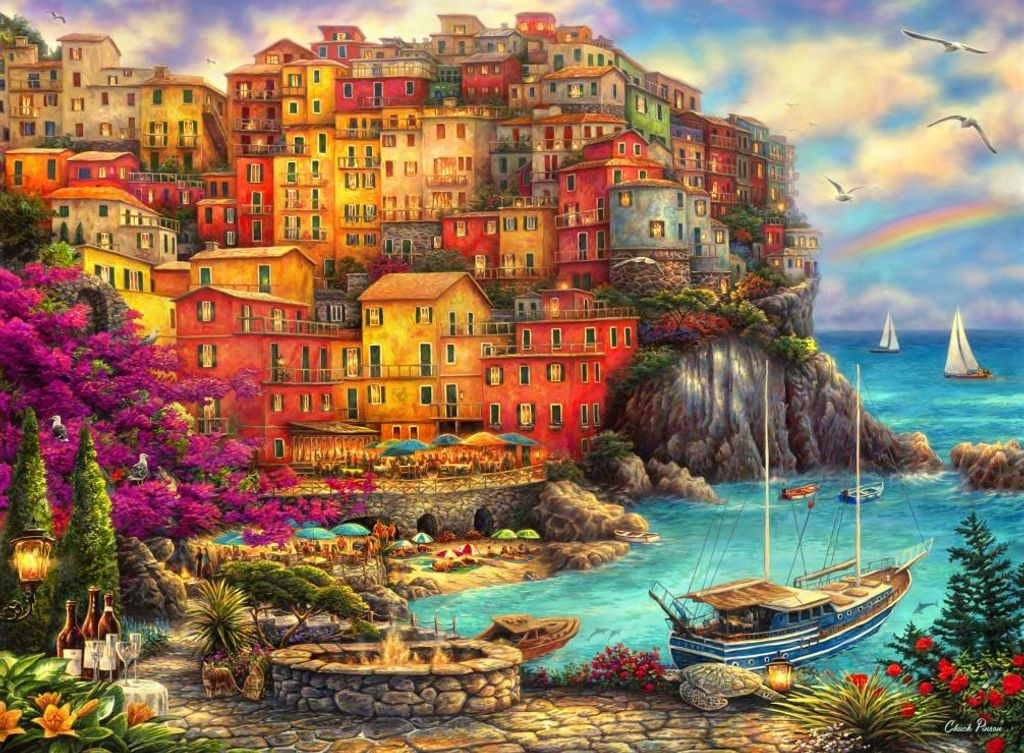 Grafika Puzzle Chuck Pinson - Cinque Terre Puzzle - 2000 Teile
