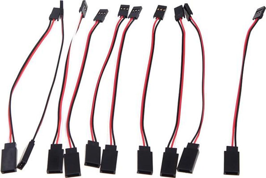 Verlängerungskabel für JR Servos, m/w, 1x JR - 1x Futaba : 50 cm Länge: 50 cm