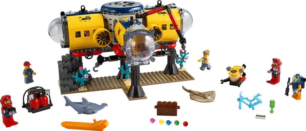 LEGO 60265 City Meeresforschungsbasis, U-Boot-Spielzeug mit Produktbild 8