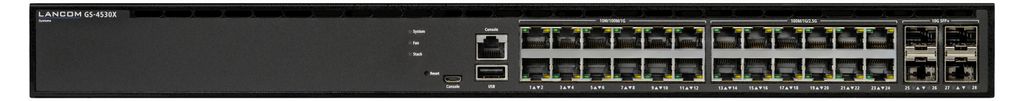LANCOM GS-4530X, Managed, L3, 2.5G Ethernet (100/1000/2500), Rack-Einbau, 1U