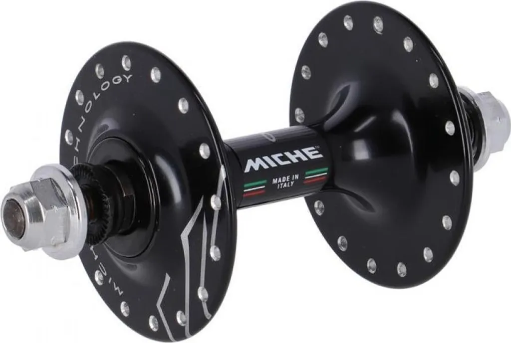 Moyeu Avant Miche 32 Trous Noir Idéal pour Montage Vélo Urbain et Fixie
