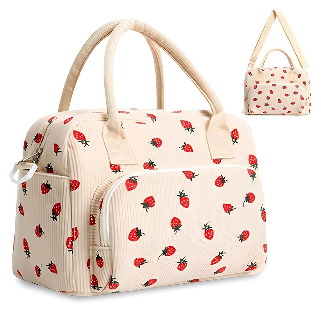 Kleine Kühltasche für das Mittagessen, Thermotasche für Speisen, Lunchbag mit verstellbarem Trageriemen für Schule, Picknick und Büro