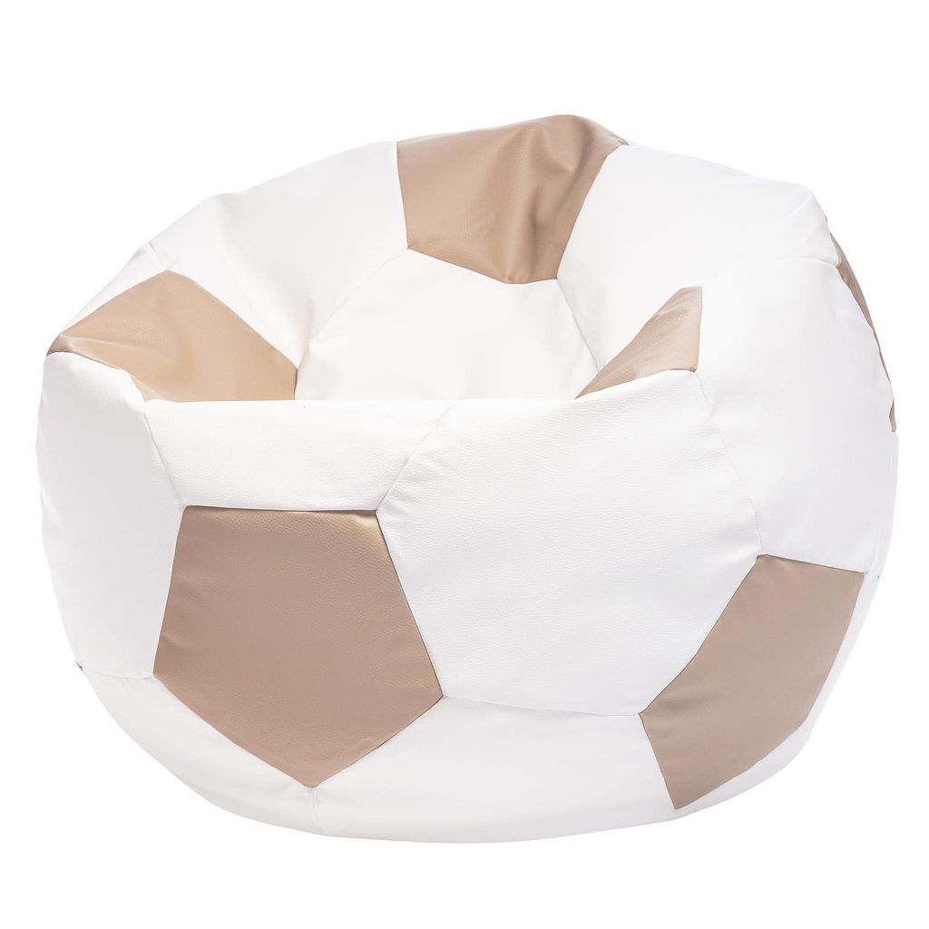 Ecopuf, Sitzsack Ball, Bean Bag, Sitzsäcke Gaming Sack, Beige E17, XL