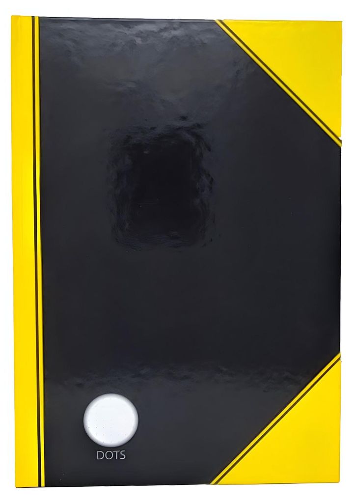 Kladde "China-Kladde", A4,dots, 80 Blatt, 60g/m², schwarz gelben