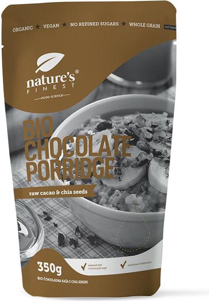 Organic Schokoladenbrei - Gesund & Natürlich - mit roh Kakao & Chiasamen - Nature's Finest - 350 g