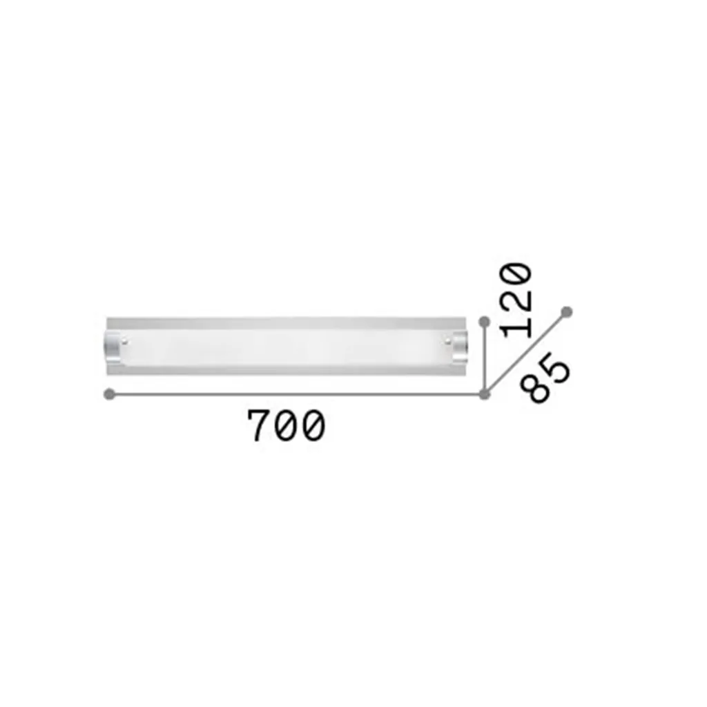 Offerta Applique Tudor Vetro 4 Luci E14 - Lampada Parete Moderna - 2