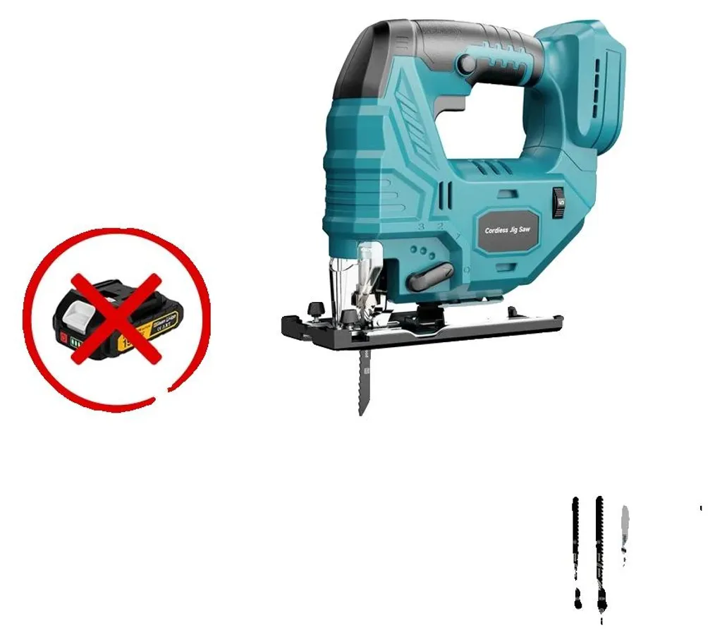 Scie sauteuse moteur sans balais avec angle ajustable sans batterie
