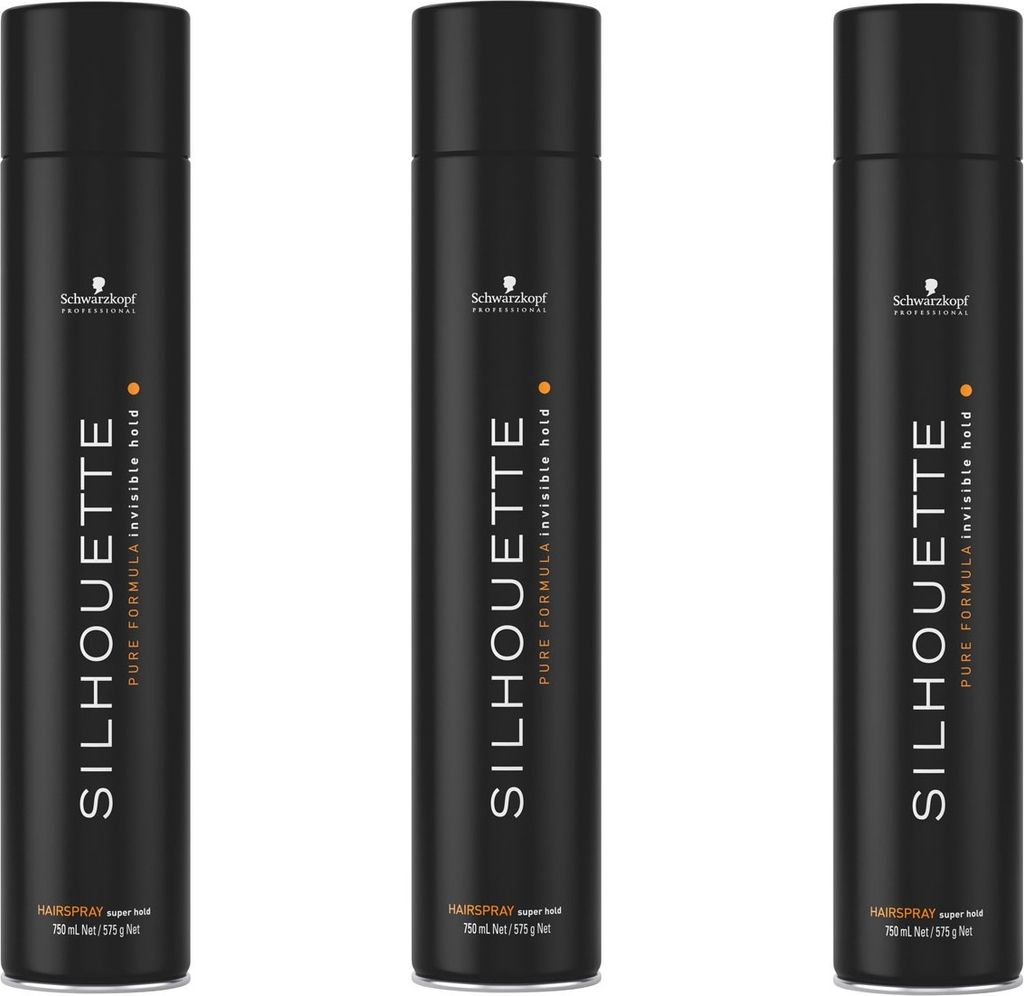 Schwarzkopf Silhouette Super Hold Hairspray 750ml x3 Produktbild 