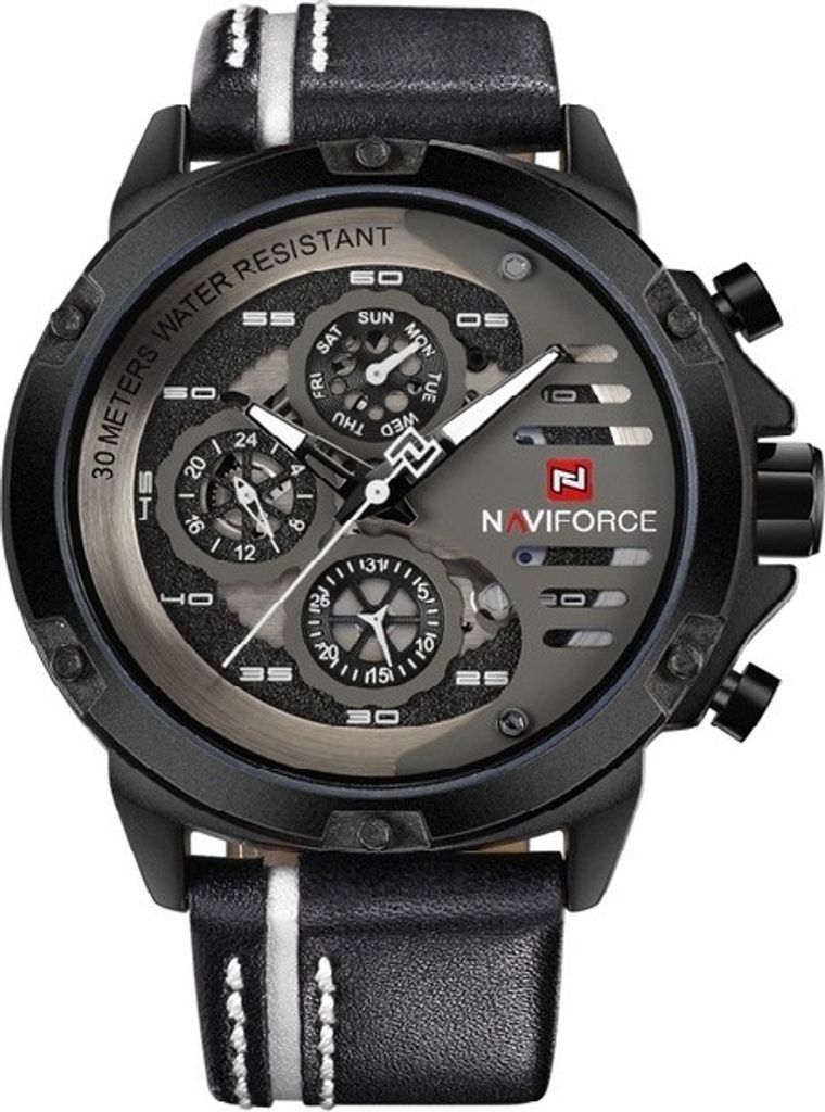 Uhr NAVIFORCE PR-2843 - Schwarz/Grau Herrenuhr KP2843 Produktbild 