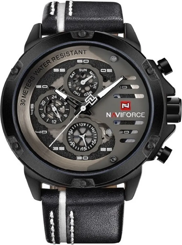 Montre-bracelet Analogique pour Homme NAVIFORCE KP2843 Style Business Chic