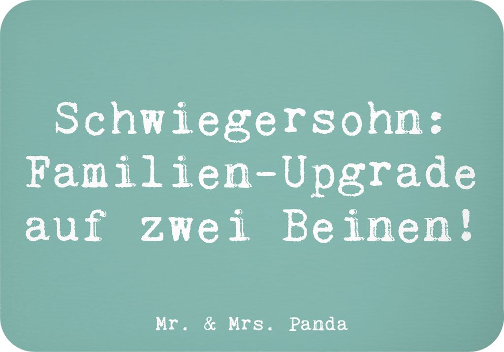 Mr. & Mrs. Panda magnet Spruch Schwiegersohn Upgrade - Meeresbrise - Geschenk, einzigartige Designs, Familienleben, Familie, haftmagnet, Lächeln, ...
