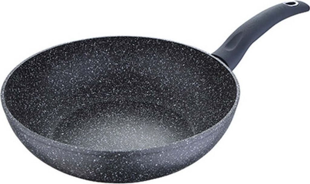 Bergner BG-8521-MBG, Rund, Wok-/Bratpfanne, Schwarz, Produktbild 