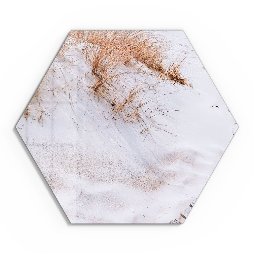DEQORI Glasbild Echtglas 55x48 cm 'Ruhe am Küstensteg' Wandbild Bild modern Deko