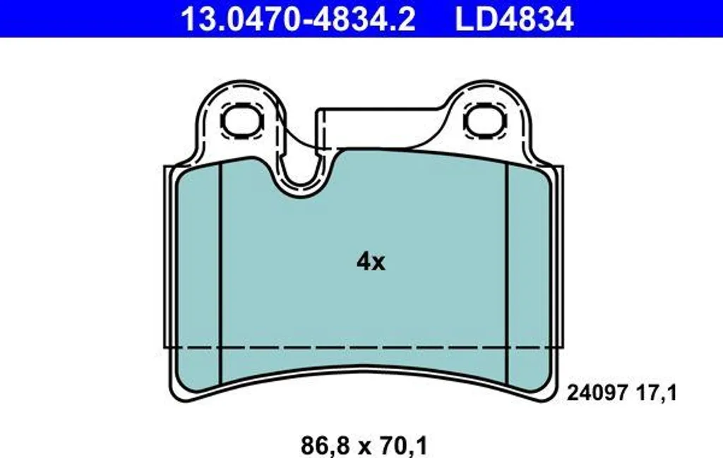 Stop aux Sifflements : Plaquettes de Frein ATE pour Touareg 7L6698451B