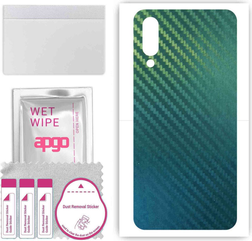 apgo Rückseite Schutzfolie, Skin, kompatibel mit Xiaomi Mi 9 Explorer, Hinten Displayschutzfolie aus Vinylfolie, kratzfest, einfache Montage - Koh...