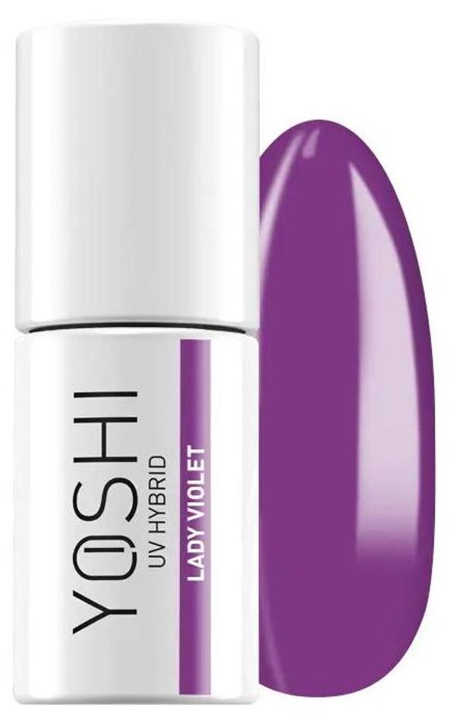 Yoshi | Hybridní lak 126 Lady Violet – fialová – 6 ml – Obrázek produktu 