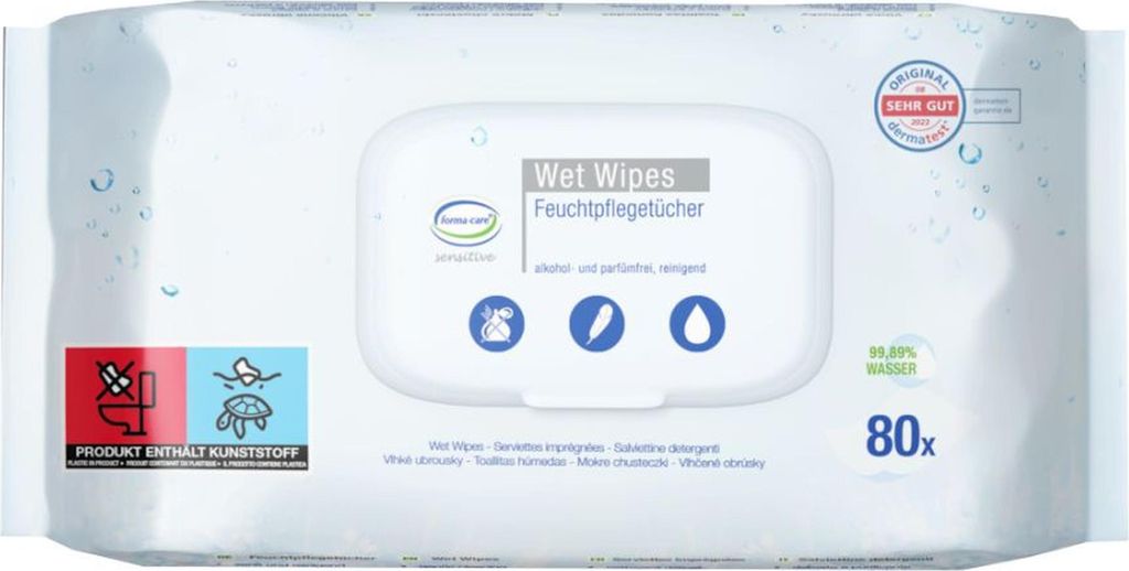 forma-care sensitive Wet Wipes Feuchtpflegetücher - 80 Produktbild 