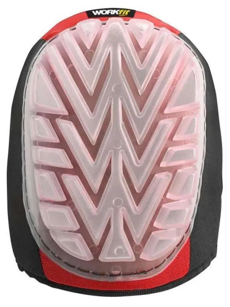 Protection de Genoux Workfit Rouge Ajustable pour Travaux de Chantier