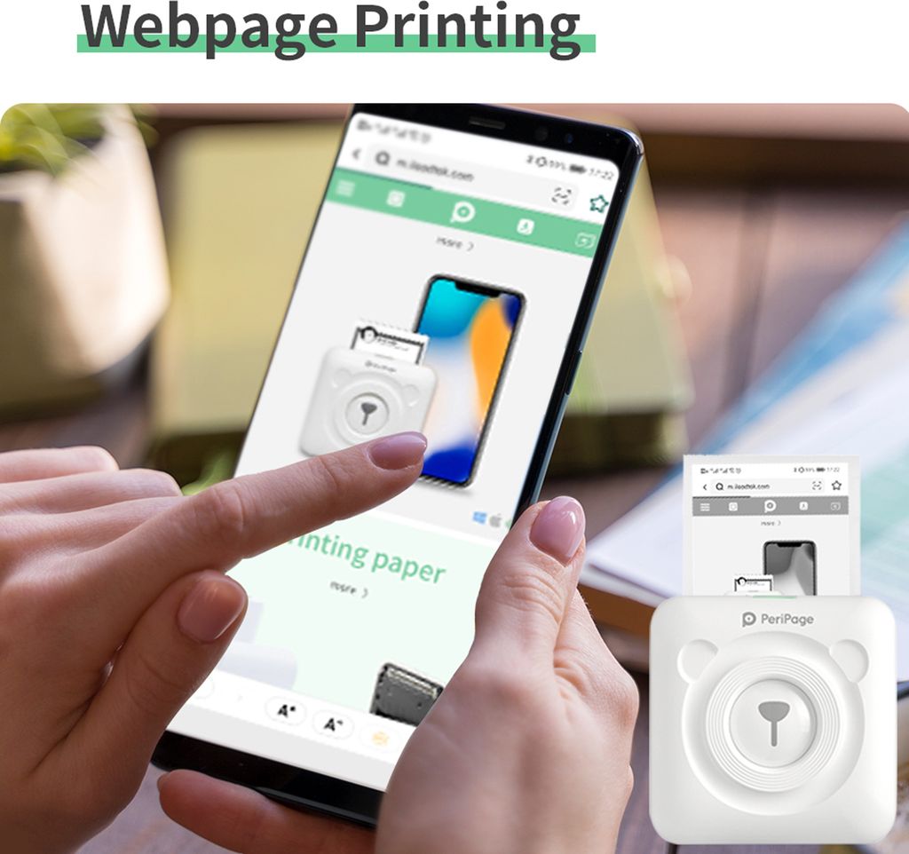 PeriPage Mini Pocket Wireless BT Thermal Printer All-in-One Obrázek produktu 12