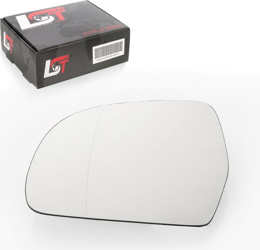Glas Außenspiegel zum Kleben asphärisch links für Skoda Octavia II 1Z Superb II