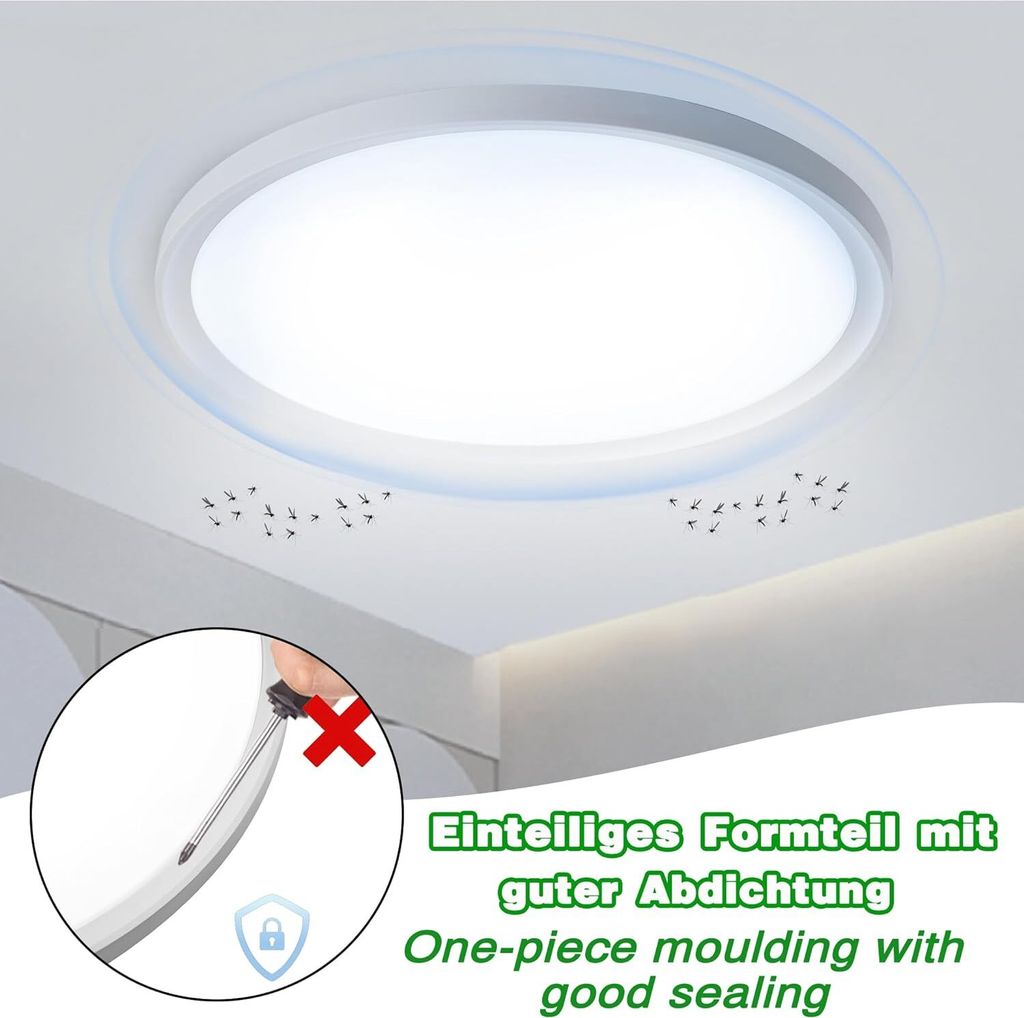ACXIN LED stropní světlo ploché kulaté koupelnové svítidlo Obrázek produktu 4