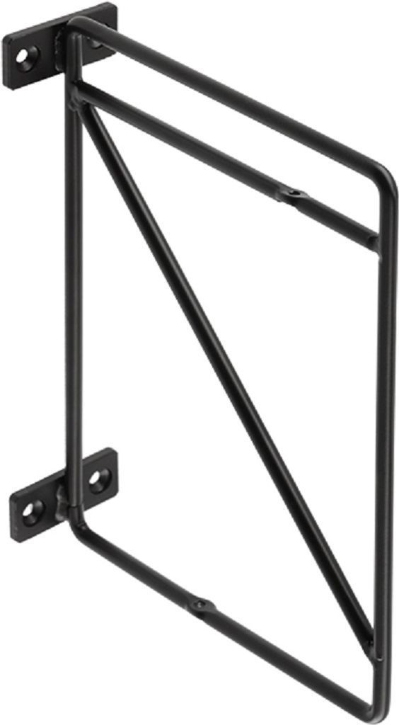 Regalkonsole Wandregalhalter 2-Etagen Schwarz matt Produktbild 