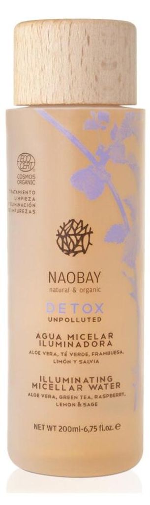 NAOBAY Naobay Detox Unpolluted Illuminating Micellar Water 200ml Full Size New