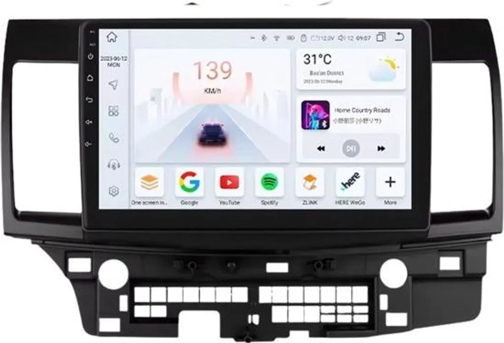 Système de Navigation GPS Mitsubishi Lancer 10 - Compatible iOS Android
